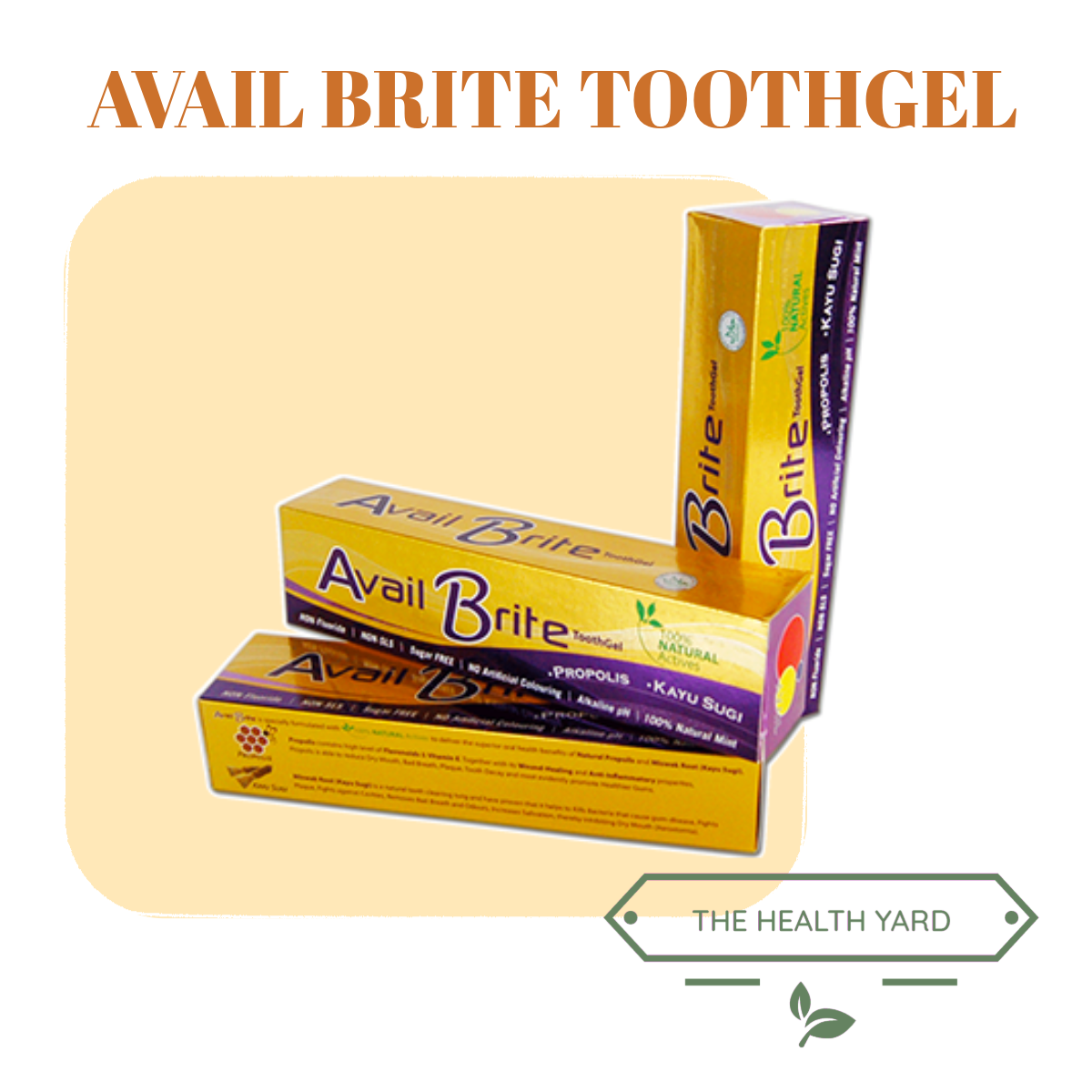 Avail Brite ToothGel | The Health Yard