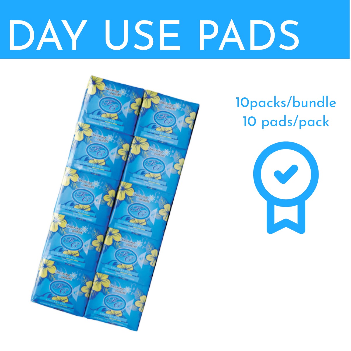 FC Bio Sanitary Pad - Day Use - 10 Packs